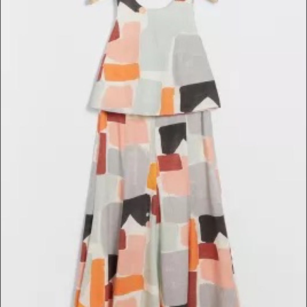 Anthropologie Moglea Aria Mosaic Skirt Set 4P (skirt altered to 0P 24" waist)